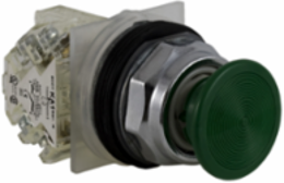 Harmony 9001K Mushroom Push Button, 30 mm, Spring Return, Green