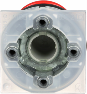 Harmony Push Button Head, Mushroom 35mm, Metal, Spring Return