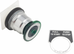 Harmony 9001K Push Button Head, 30 mm, Metal, Green, Mushroom 41 mm, 3 Positions