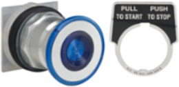Illuminated Push Button, Mushroom 41mm, 30mm, 24V, NEMA Rated