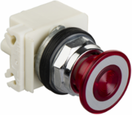 Harmony 9001K 30mm Red Mushroom Illuminated Push Button, IP66, LED 24V
