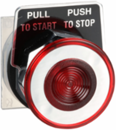 Harmony 9001K Red Mushroom Push Button Head, 41mm, 2 Positions, Metal