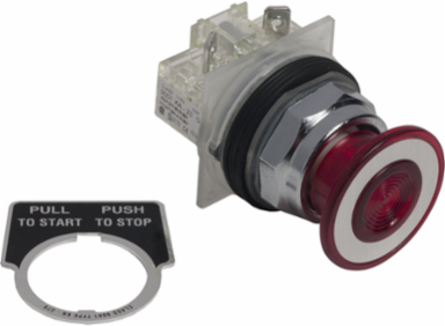 Harmony Push Button, 30 mm Mushroom Red, 41 mm Diameter, 10A