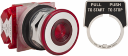 Harmony Mushroom Push Button 41mm Red, 30mm, 2 Positions, 2NC