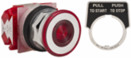 Harmony Mushroom Push Button 41mm Red, 30mm, 2 Positions, 2NC