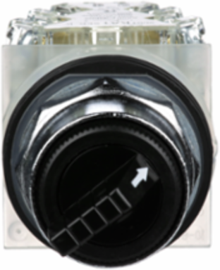 Selector Switch, Harmony 9001K, Metal, 30mm, 2 Positions, Black