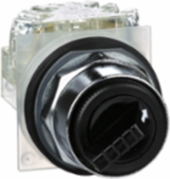 Selector Switch, Harmony 9001K, Metal, 30mm, 2 Positions, Black