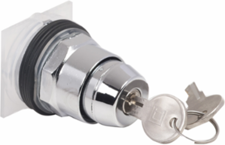 Harmony Key Selector Switch Head, 30 mm, Metal, Key E11, 2 Positions