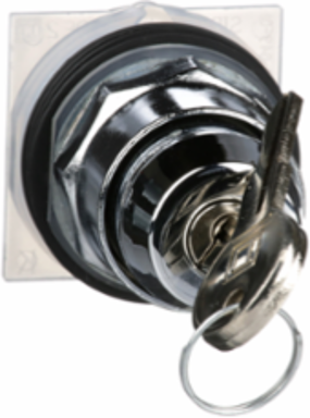 Key Selector Switch Head, 30 mm, Metal, E10 Key, 2 Positions, IP66