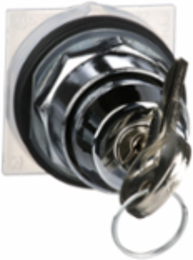 Key Selector Switch Head, 30 mm, Metal, E10 Key, 2 Positions, IP66