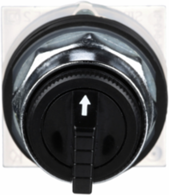 Harmony 9001K Selector Switch Head, 30mm, 3 Positions, Metal, Black