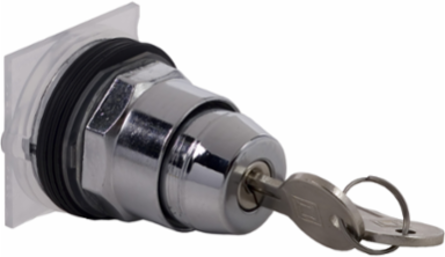 Harmony 9001K Metal Key Selector Switch Head, 30 mm, Key E10, 3 Positions