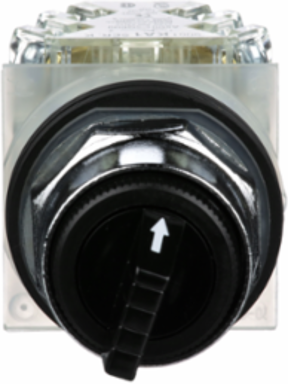 Selector Switch, 30mm, Metal, Black, 3 Positions, IP66