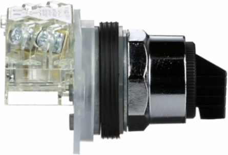Selector Switch, 30mm, Metal, Black, 3 Positions, IP66