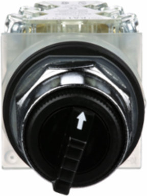 Selector Switch, 30mm, Metal, Black, 3 Positions, IP66