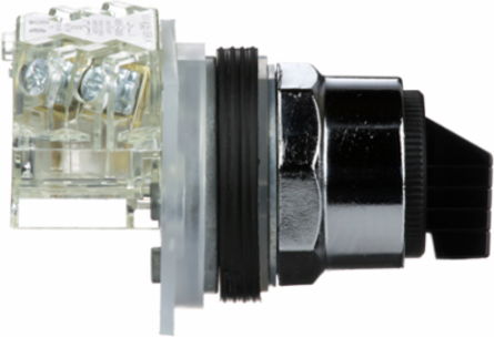 Selector Switch, 30mm, Metal, Black, 3 Positions, IP66