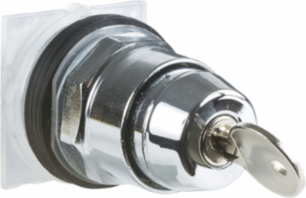 Harmony Selector Switch 30mm, Key E10, 3 Positions, 2 C/O, Metal