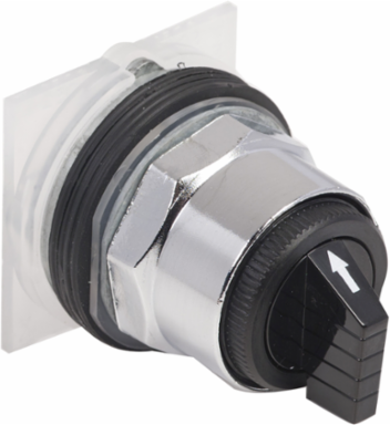 Selector Switch Head, Harmony 9001K, 30 mm, 3 Positions, Metal, Black