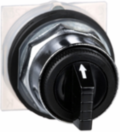 Harmony 9001K Selector Switch Head, 30mm, 3 Positions, Metal, Black