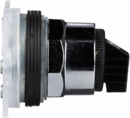 Harmony Selector Switch Head, 30mm, 3 Positions, Metal Bezel, Black