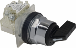 Harmony 9001K Selector Switch, 30mm, 3 Positions, Spring Return, Metal