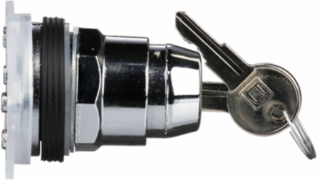 Harmony Key Selector Switch Head, Metal, 30mm, Key E10, 3 Positions, IP66