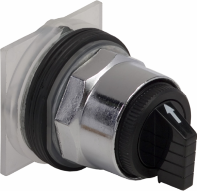 Harmony 9001K Selector Switch Head, 30 mm, 3 Positions, Spring Return
