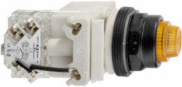 Harmony 9001K Amber Push-to-Test Pilot Light 30 mm, IP66, 24V AC/DC