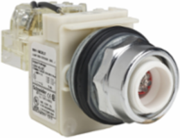 Harmony 9001K 30mm Push-to-Test Head, Red LED, 120V, Metal