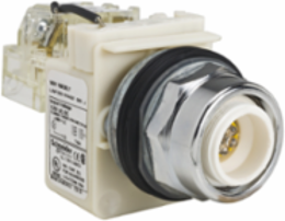 Harmony 9001K Push-to-Test Pilot Light, 30 mm, Yellow LED, 120V