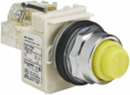 Push-to-Test Pilot Light, 30 mm, Yellow LED, NEMA 1/2/3/3R/4/6/12/13, 120V
