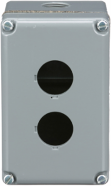 Harmony 9001K Empty Enclosure Control Station, Aluminium, 2 Cut-Outs, 30mm