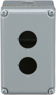 Harmony 9001K Empty Enclosure Control Station, Aluminium, 2 Cut-Outs, 30mm