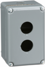 Harmony 9001K Empty Enclosure Control Station, Aluminium, 2 Cut-Outs, 30mm