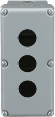 Harmony Empty Control Station, Aluminium, 3 Cut-Outs,   30mm