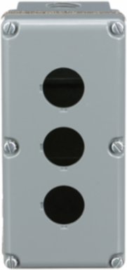 Harmony Empty Control Station, Aluminium, 3 Cut-Outs, Ø 30mm