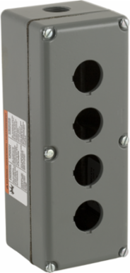 Harmony 9001K Aluminium Control Station, 4 Cut-Outs, 30mm