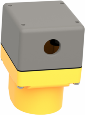 Harmony Empty Enclosure Control Station, 1 Cut-Out, Aluminium, Yellow