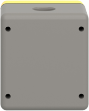 Harmony Empty Enclosure Control Station, 1 Cut-Out, Aluminium, Yellow