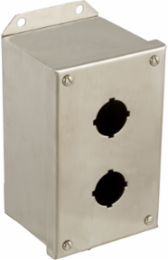 Harmony Empty Enclosure Control Station, Stainless Steel, 2 Cut-Outs, 30mm