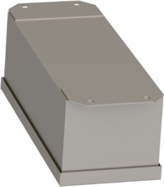 Empty Enclosure Control Station, Stainless Steel, 3 Cut-Outs, 30mm