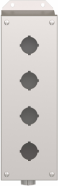 Harmony 9001K Empty Enclosure Control Station, Stainless Steel, 4 Cut-Outs, Ø 30mm