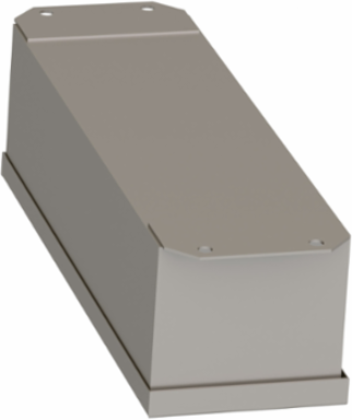 Harmony 9001K Empty Enclosure Control Station, Stainless Steel, 4 Cut-Outs, 30mm