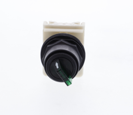 Harmony 9001SK 30mm Illuminated Selector Switch, Green, 2 Positions, 110-120V