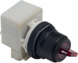 Illuminated Selector Switch Head, 30mm Red, 2 Positions, 110-120V
