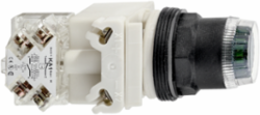 Harmony 9001SK Green Illuminated Push-Button 30mm, Spring Return, LED 120V