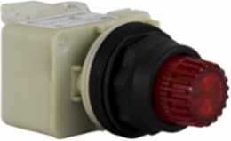 Illuminated Push-Button Red 30mm Spring Return 110-120V IP66