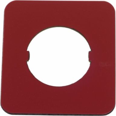 Legend plate, Harmony 9001SK, 30mm, for control station, red, marked CUSTOM