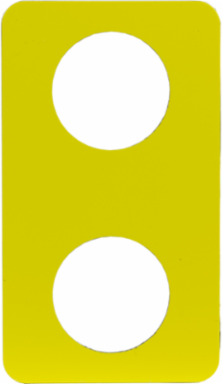 Harmony 9001SK 30mm Yellow Legend Plate for Control Station