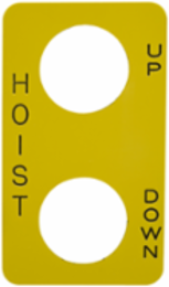Harmony 30mm Custom Marked Legend Plate for Control Station